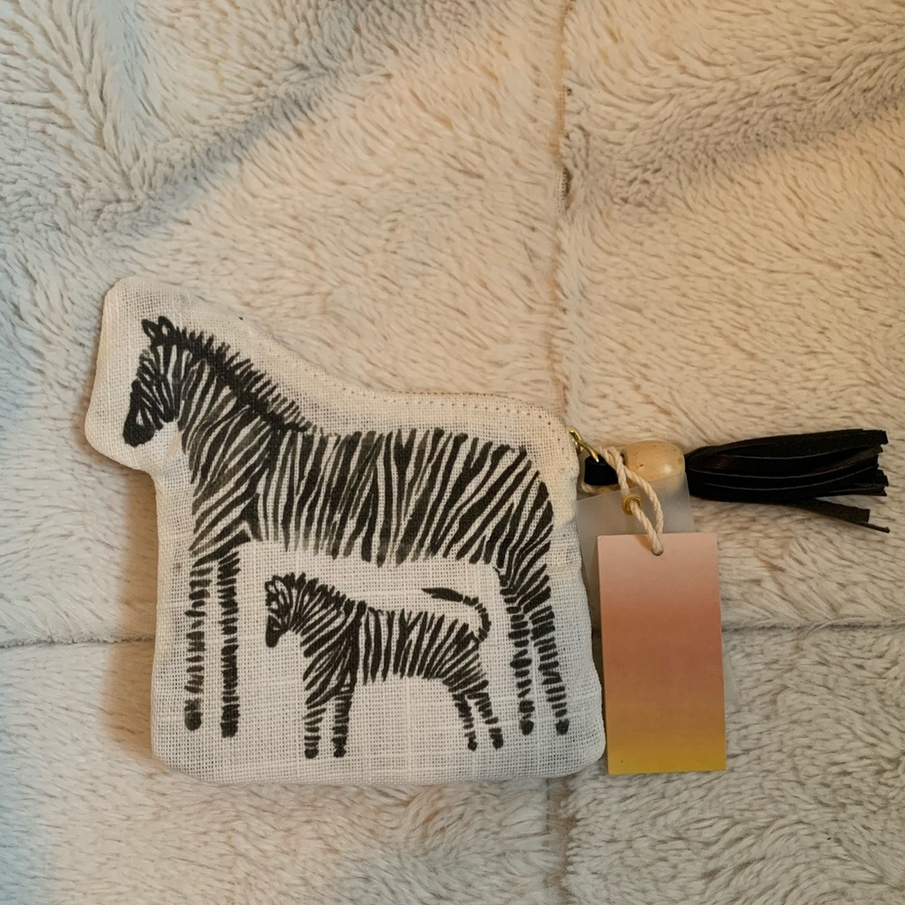 NWT Zebra coin pouch